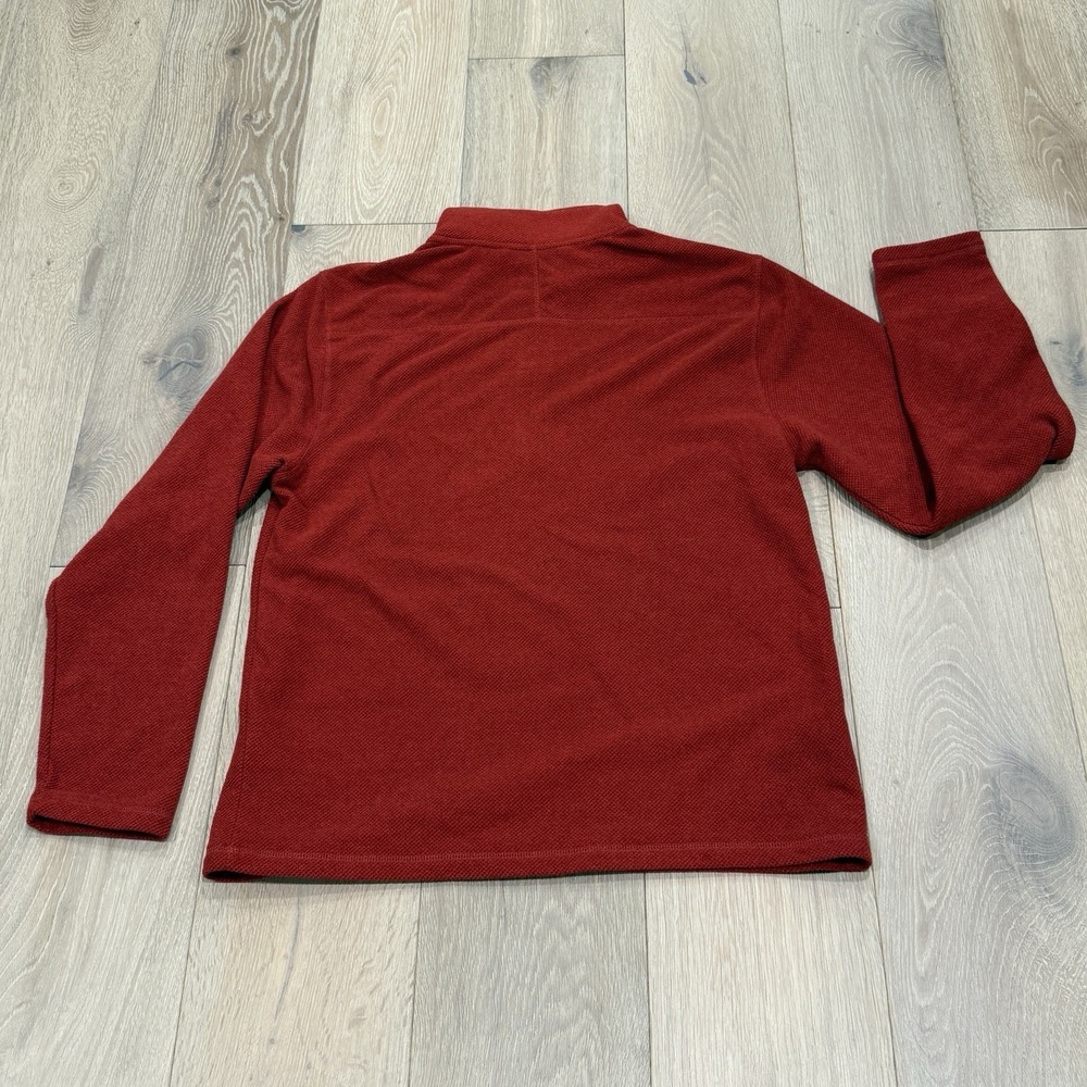 Killik Mens 1/4 Zip Mock Neck Long Sleeve Sweater Red Size Large L - Picture 3 of 6
